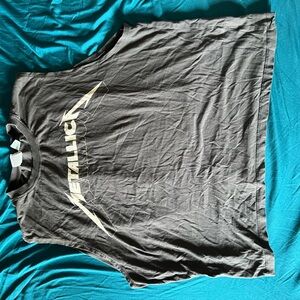 H&M Charcoal Metallica Tank Top